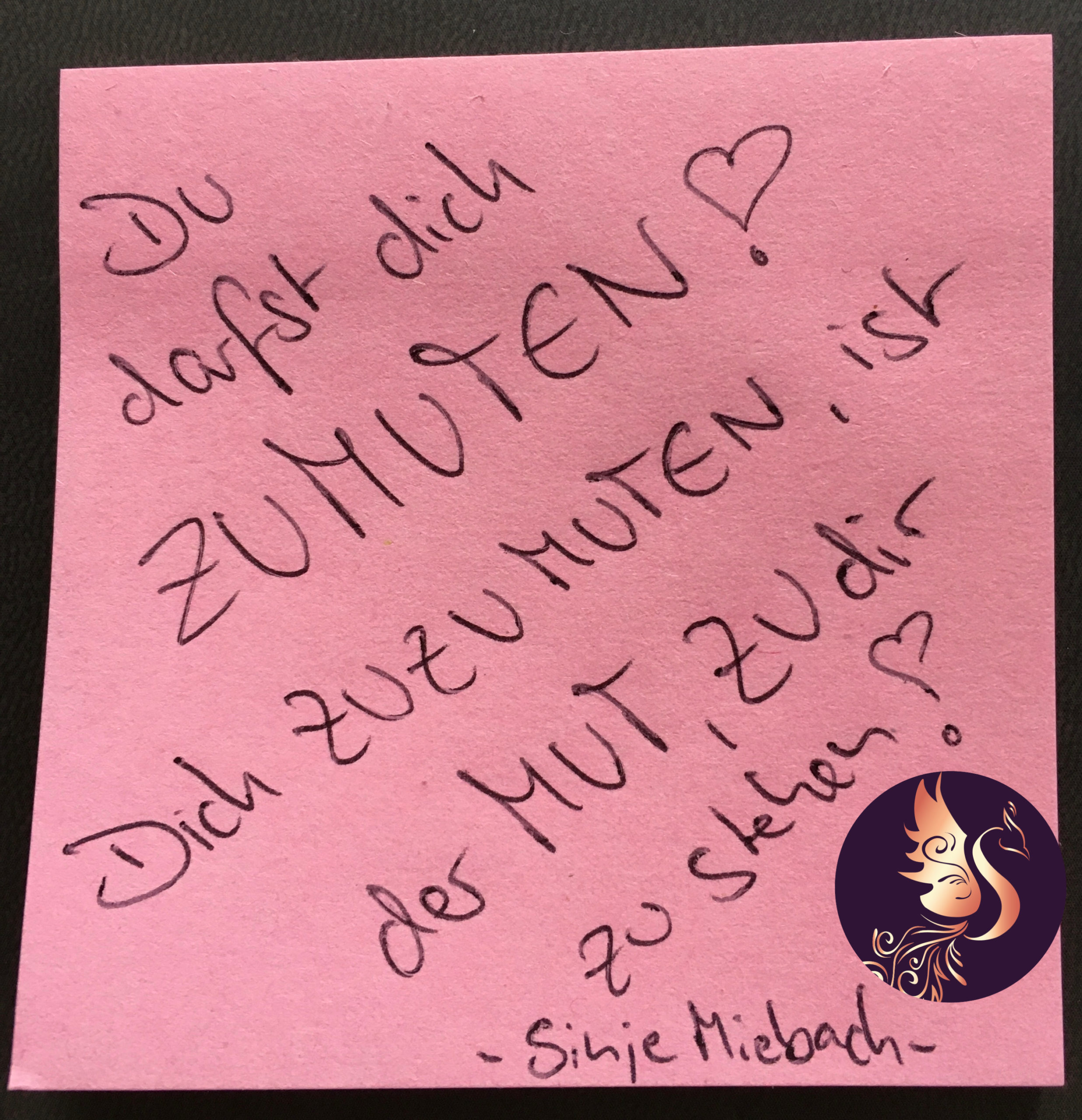 Du darfst dich ZUMUTEN!